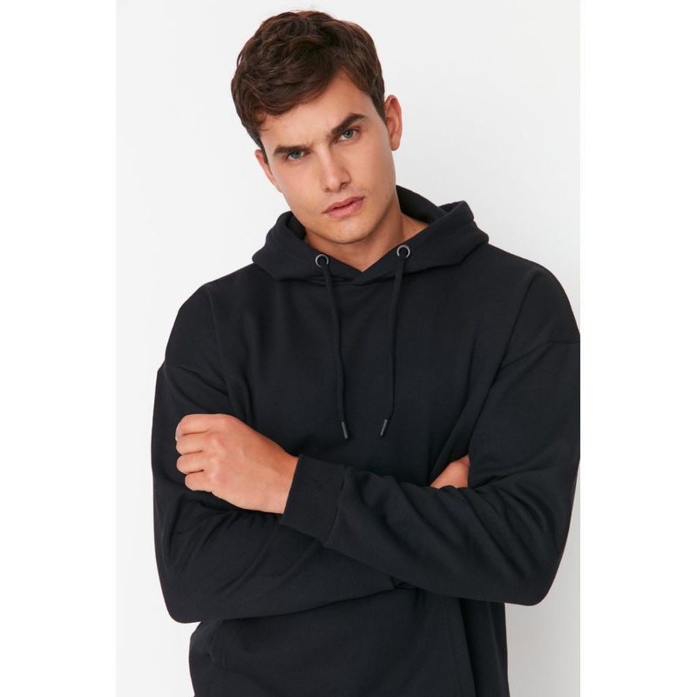 NWT Trendyol Men Oversize Hood Knit Sweatshirt